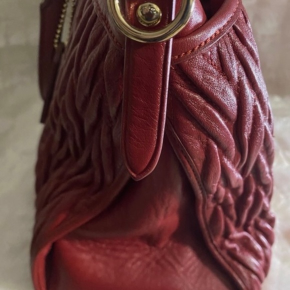 Gently used Beautiful Coach Handbag, Plum Wine - Picture 5 of 9